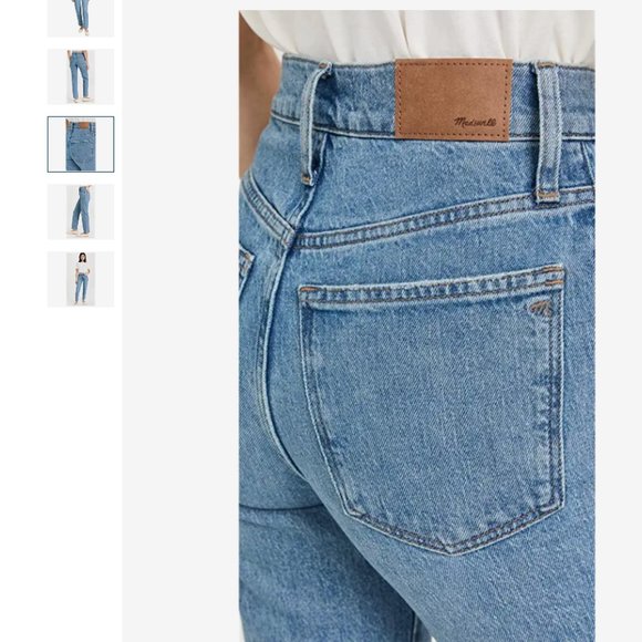 MADEWELL - THE PERFECT VINTAGE JEAN IN HOYE WASH - SIZE 26 - HIGH RISE - Picture 5 of 14